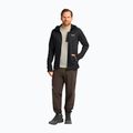 Мъжки суитшърт за трекинг Jack Wolfskin Peak District Hooded Full Zip black 2