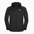 Мъжки суитшърт за трекинг Jack Wolfskin Peak District Hooded Full Zip black 7