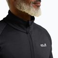 Мъжки суитшърт за трекинг Jack Wolfskin Peak District Full Zip black 4