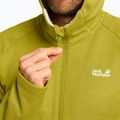 Мъжки суитшърт за трекинг Jack Wolfskin Peak District Hooded Full Zip chartreuse 5