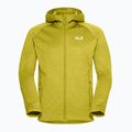 Мъжки суитшърт за трекинг Jack Wolfskin Peak District Hooded Full Zip chartreuse 7