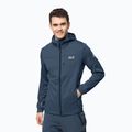 Мъжки суитшърт с полар Hydro Grid на Jack Wolfskin, тъмносин 1710001_1383