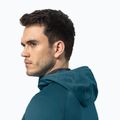 Мъжки потник Jack Wolfskin Hydro Grid Hooded FZ от полар  син 1710002 4