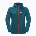 Мъжки потник Jack Wolfskin Hydro Grid Hooded FZ от полар  син 1710002 6