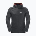 Мъжки суитшърт Jack Wolfskin Hydro Grid Hooded FZ от полар сив 1710002 6