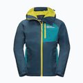 Детско дъждобранно яке Jack Wolfskin Active Hike тъмносиньо-зелено 1609251
