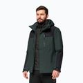 Мъжко дъждобранно яке Jasper 3in1 на Jack Wolfskin, черно маслиново 2