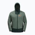 Jack Wolfskin Alpspitze Ins Hybridge hedge зелено мъжко дъждобранно яке 8