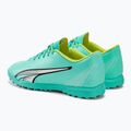 Мъжки футболни обувки PUMA Ultra Play TT electric peppermint/puma white/fast yellow 3