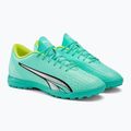 Мъжки футболни обувки PUMA Ultra Play TT electric peppermint/puma white/fast yellow 4