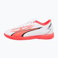Детски футболни обувки PUMA Ultra Play IT Jr puma white/puma black/fire orchid 11