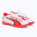 Детски футболни обувки PUMA Ultra Play IT Jr puma white/puma black/fire orchid 4