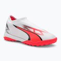 Детски футболни обувки PUMA Ultra Match Ll TT + Mid Jr puma white/puma black/fire orchid