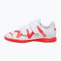 Детски футболни обувки PUMA Future Play IT V Jr puma white/fire orchid 11