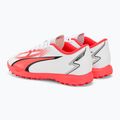 Детски футболни обувки PUMA Ultra Play TT Jr puma white/puma black/fire orchid 3