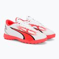 Детски футболни обувки PUMA Ultra Play TT Jr puma white/puma black/fire orchid 4