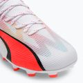 Детски футболни обувки PUMA Ultra Pro FG/AG Jr puma white/puma black/fire orchid 7