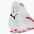 Детски футболни обувки PUMA Ultra Pro FG/AG Jr puma white/puma black/fire orchid 9