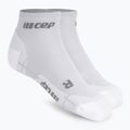 CEP Ultralight Low Cut въглеродни бели мъжки компресионни чорапи за бягане