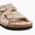 BIRKENSTOCK Arizona Shearling SL Regular сиво-сини джапанки 7
