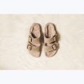 BIRKENSTOCK Arizona Shearling SL Regular сиво-сини джапанки 12