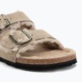 BIRKENSTOCK Arizona Shearling SL Narrow кафяви джапанки 7