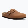 BIRKENSTOCK Boston LEOI Narrow джапанки в цвят коняк