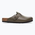 BIRKENSTOCK джапанки Boston NL Regular гладка кожа бетонно сиво 2