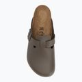 BIRKENSTOCK джапанки Boston NL Regular гладка кожа бетонно сиво 5