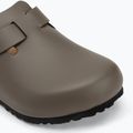 BIRKENSTOCK джапанки Boston NL Regular гладка кожа бетонно сиво 7