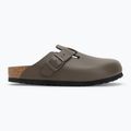 BIRKENSTOCK джапанки Boston NL Narrow гладка кожа бетонно сиво 2