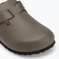 BIRKENSTOCK джапанки Boston NL Narrow гладка кожа бетонно сиво 7