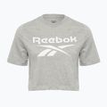 Дамска тениска Reebok Identity Big Logo Crop Tee medium grey heather