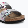 BIRKENSTOCK детски джапанки Arizona BF Narrow електрически металик на точки сребро 7