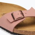 Дамски чехли BIRKENSTOCK Madrid Birkibuc Narrow розова глина 6