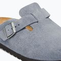 Чехли BIRKENSTOCK Boston Suede Leather stone blue 6