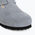 Чехли BIRKENSTOCK Boston Suede Leather stone blue 7