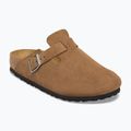 Чехли BIRKENSTOCK Boston Suede Leather dark tea