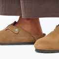 Чехли BIRKENSTOCK Boston Suede Leather dark tea 8
