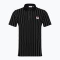 Мъжка поло тениска FILA Luckenwalde black/bright white striped 5