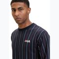 Мъжки суитшърт FILA Lobito Pinstriped Crew black iris/two colour stiped 4