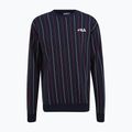 Мъжки потник FILA Lobito Pinstriped Crew черен ирис/двуцветен стипцован потник 5