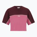 Дамска тениска FILA Loobu Blocked winetasting/red violet