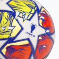 Футболна топка adidas UCL Competition 23/24 white/glow blue/flash orange размер 4 3