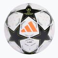 Футболна топка adidas UCL Finale League 24/25 white/black/platinum metallic/team solar yellow размер 5 2