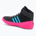 Боксьорски обувки adidas HVC core black/signal cyan/yellow 3