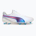 Футболни обувки PUMA King Ultimate FG/AG puma white/bluemazing/flat light grey/sunset glow 2