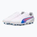 Футболни обувки PUMA King Match FG/AG puma white/bluemazing/flat light grey/sunset glow 8