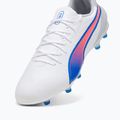Футболни обувки PUMA King Match FG/AG puma white/bluemazing/flat light grey/sunset glow 12