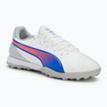 Футболни обувки Puma King Match TT puma white/bluemazing/flat light grey/sunset glow